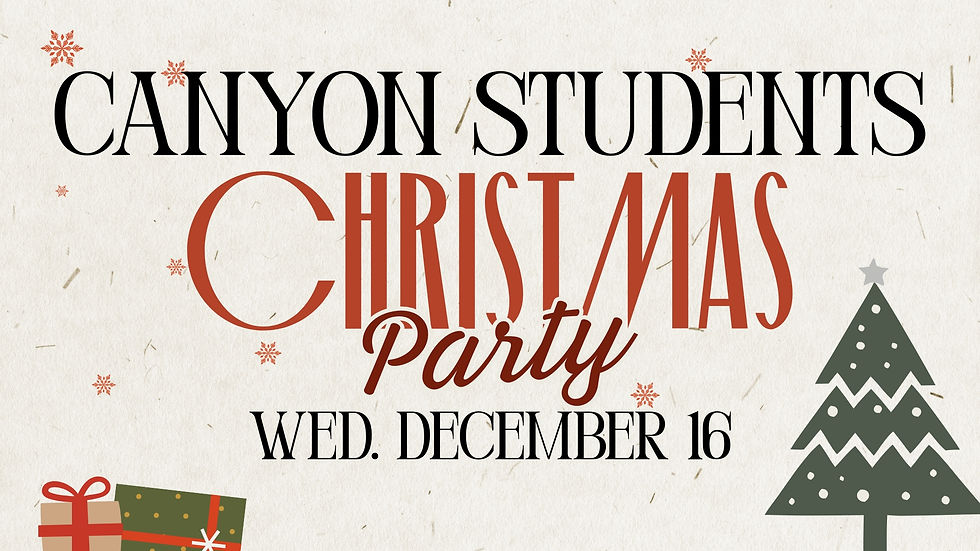Canyon Students Christmas Party