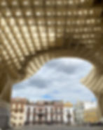 Exploring Metropol Parasol in the historic district of Seville