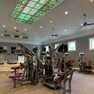 Large fitness center at the French Lick Springs Hotel in French Lick Indiana