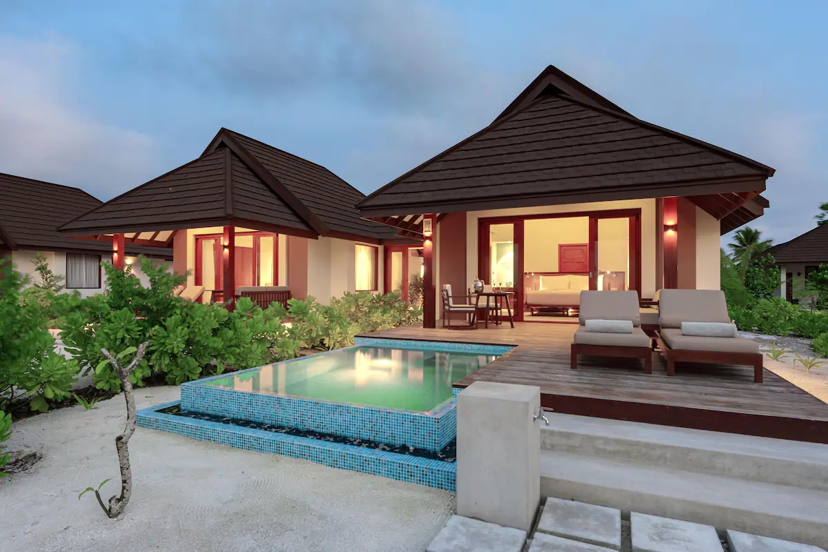 Pool villa at Varu by Atmosphere in the Maldives