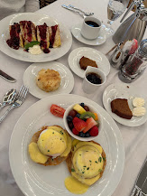 Breakfast spread at Cafe Sinclair's in West Baden Springs Hotel