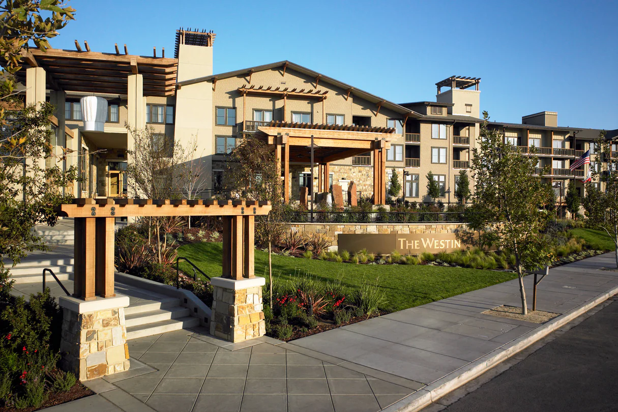 Beautiful exterior of The Westin Verasa Napa