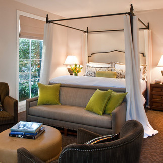Spacious and elegant rooms at the Hotel Yountville Resort and Spa