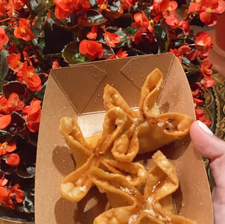 Festival of the Holidays crab rangoon from China in Epcot