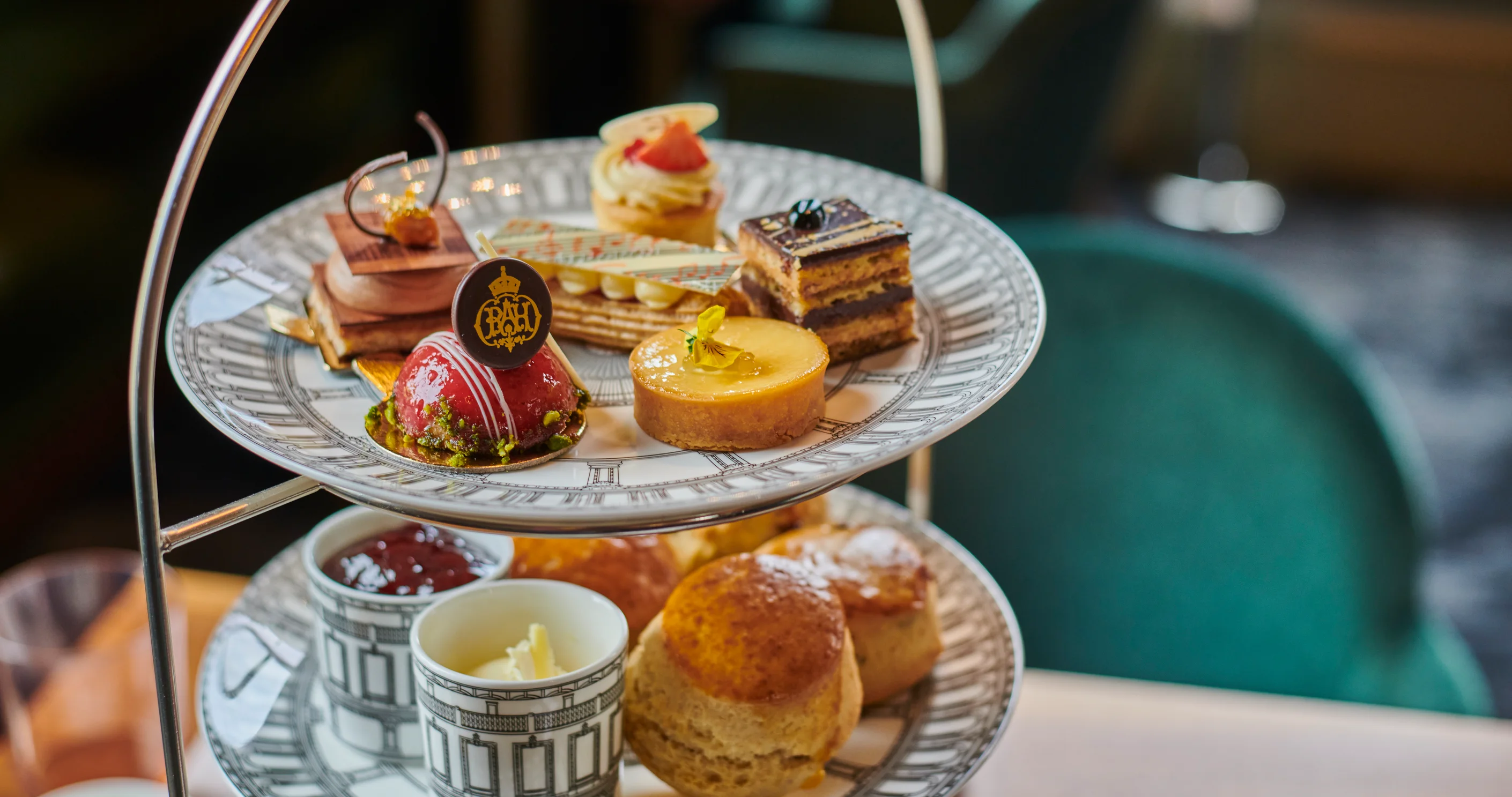 Musical themed pastries at The Royal Albert Hall afternoon tea