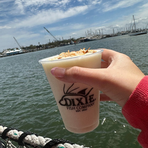 Toasted coconut colada at Dixie Fish Co.
