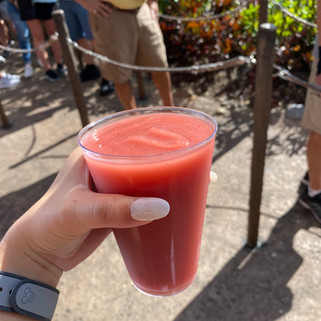 Frozen strawberry margarita from the Mexico Pavilion in Epcot