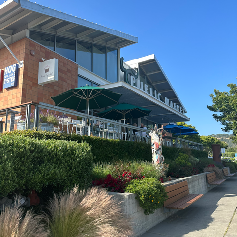 Exterior of Oxbow Public Market in Napa Valley