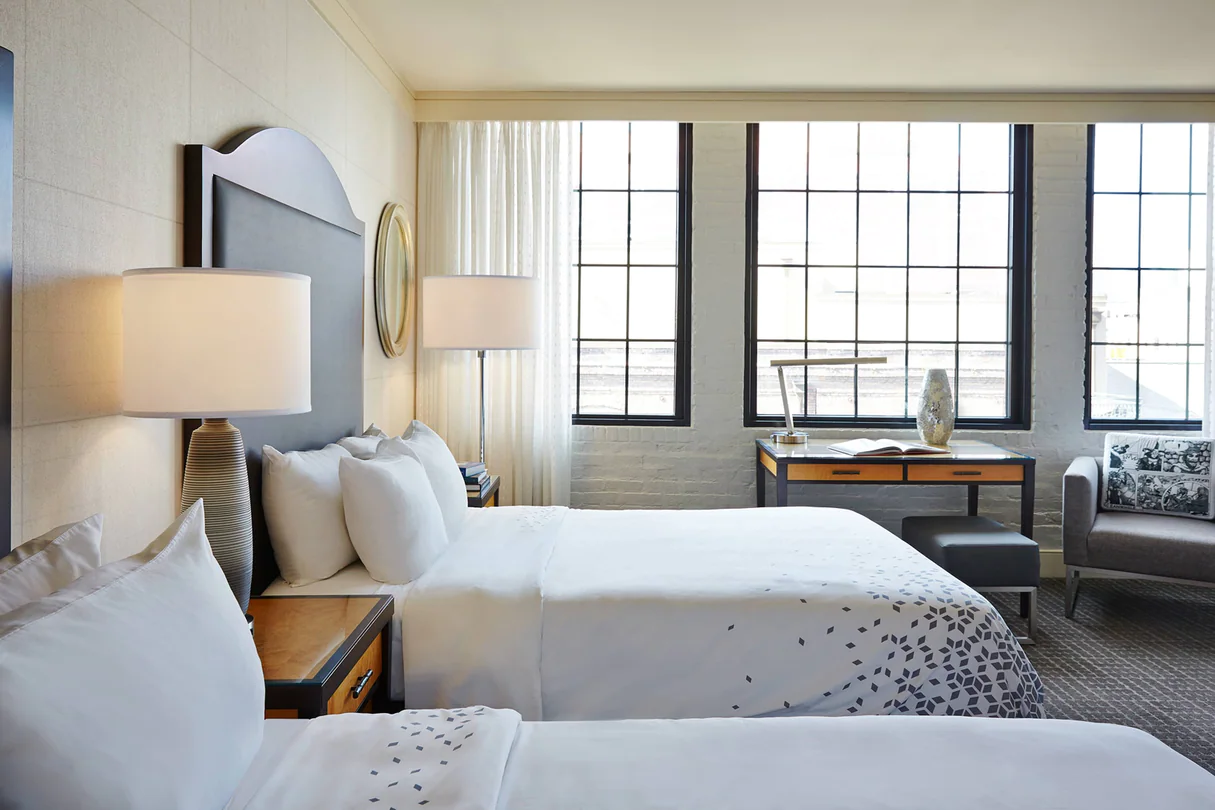 Clean, spacious rooms in the warehouse district at Renaissance New Orleans Arts Warehouse District Hotel