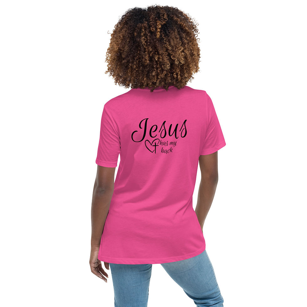 Thumbnail: Jesus Has My Back (Front and Back Design)