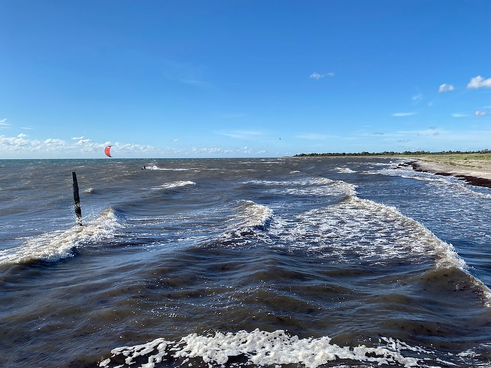 View of the water at the Kramnitze spot