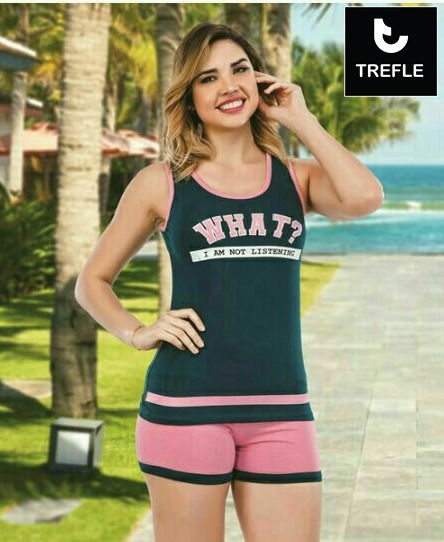 Thumbnail: pyjamas cotton  2 pieces  sleeveless