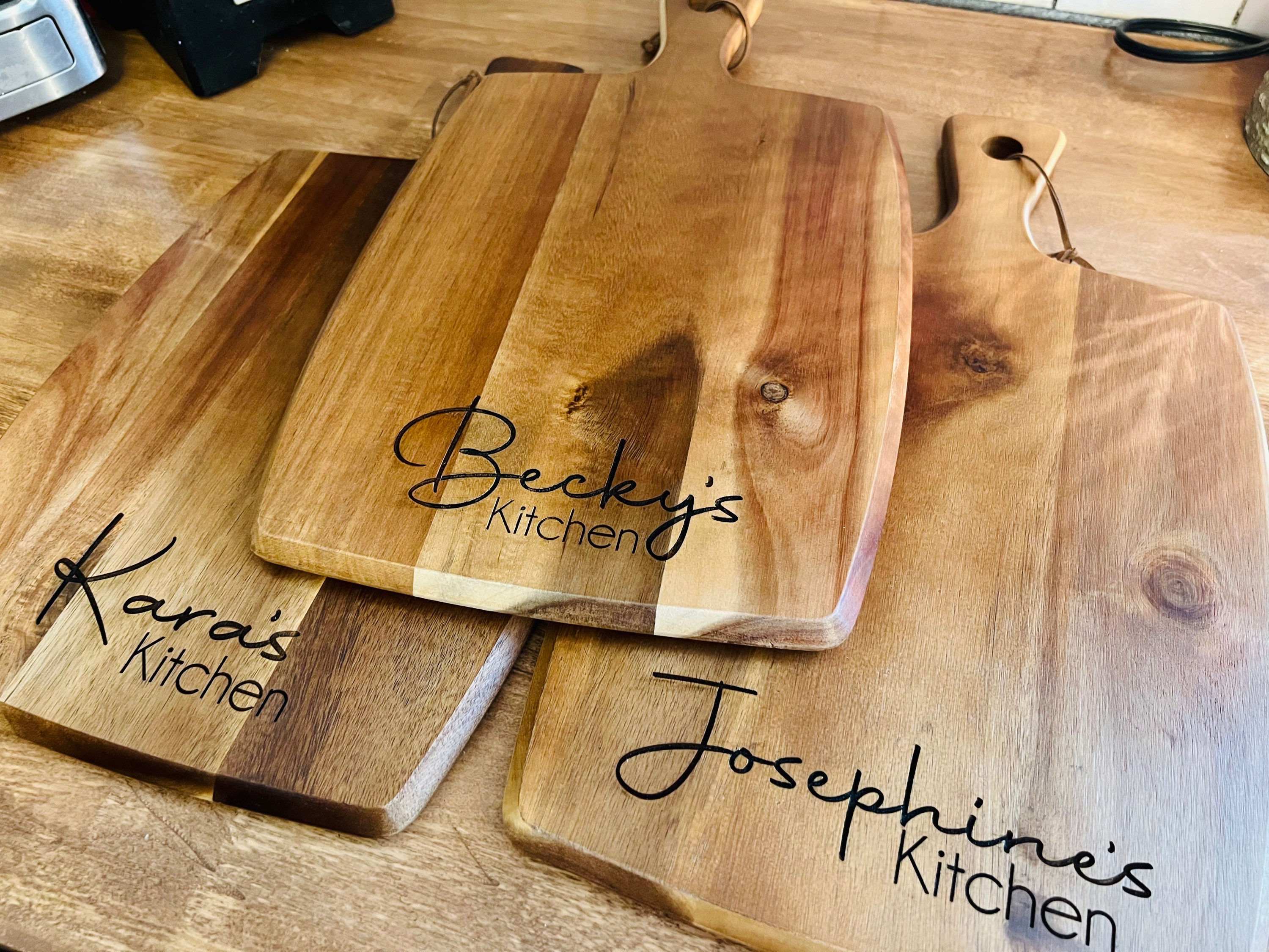 Custom engraved cutting board