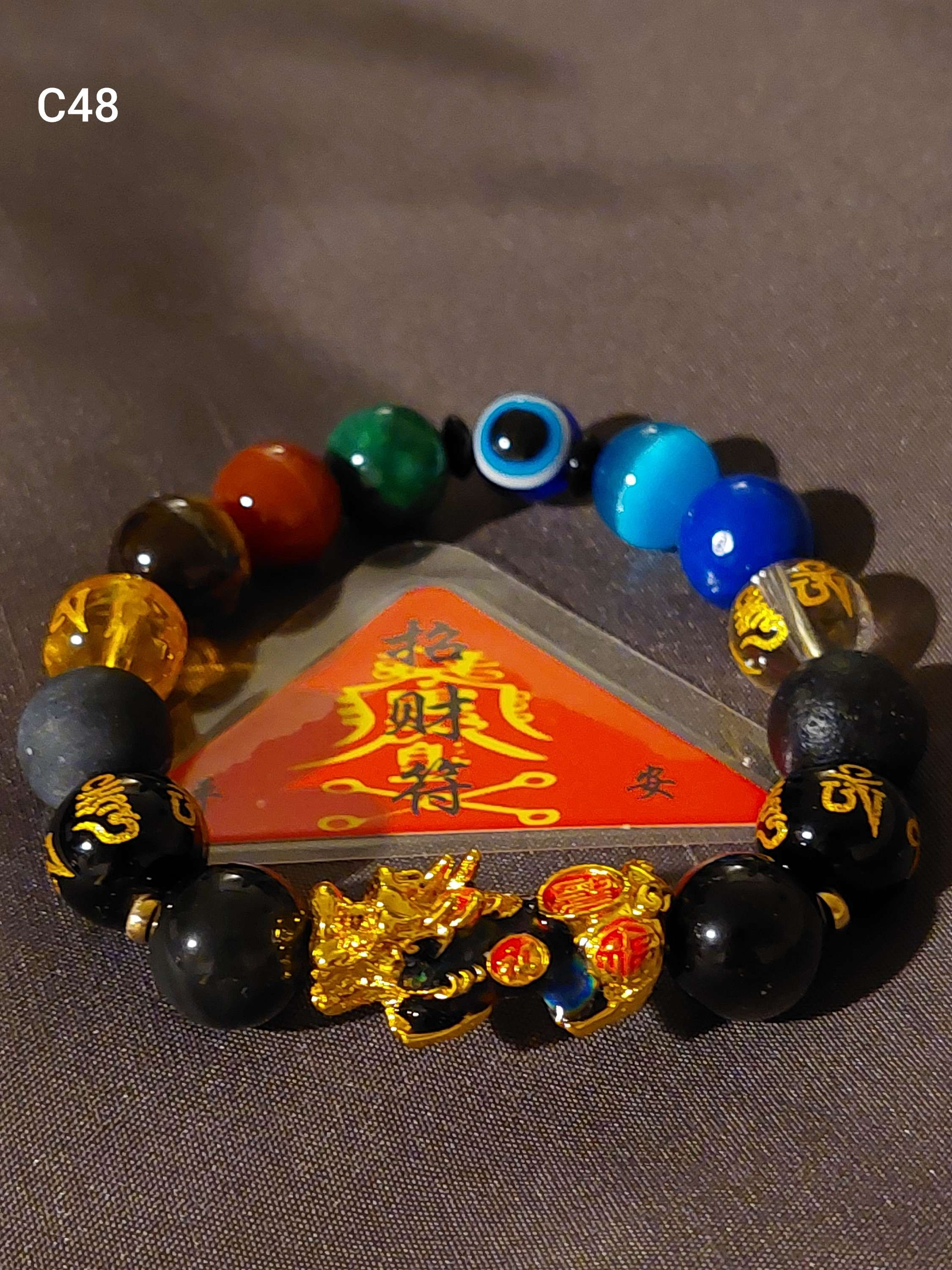 Feng shui pixiu Chakra evil eye bracelet 
