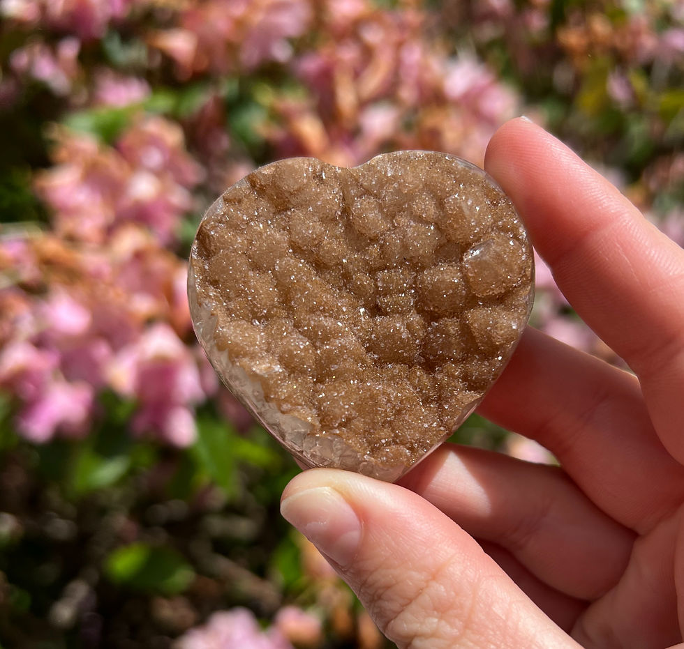 Orange Amethyst Heart