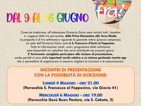 ORATORIO ESTIVO 2026