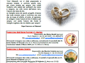 Percorsi in preparazione al MATRIMONIO CRISTIANO