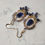 Thumbnail: Natural Gem Iolite Earrings 14 K Gold Filled 
