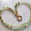 Thumbnail: Customer order Natural Gem Prehnite Necklace and Earrin, 14 K Gold Plated Brass 