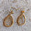 Thumbnail: Natural Gem Rutile Quartz Earrings 14 K Gold Filled 
