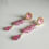 Thumbnail: Natural Gem Pink Sapphire Earrings, 14 K Gold Filled 