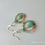 Thumbnail: Natural Gem Chrysoprase and Colorful Opals Earrings, 14 K Gold Filled 