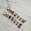 Thumbnail: Natural Gem Tourmaline Earrings, 14 K Gold Filled 