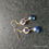 Thumbnail: Natural Gem Kyanite Earrings 14 K Gold Plated Brass 