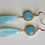 Thumbnail: Natural Gem Aqua Chalcedony Earrings arrings 14 K Gold Filled 