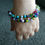 Thumbnail: Natural Gem Multicolour Stones Bracelet, Gold Plated