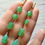 Thumbnail: Natural Gem Chrysoprase Earrings 14 K Gold Filled 