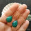 Thumbnail: Natural Gem Chrysocolla Earrings, 14 K Gold Filled 