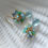 Thumbnail: Natural Gem Fluorite Earrings 14 k Gold Filled