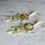 Thumbnail: Natural Gem Assimmetrical Multistone Earrings, 14 K Gold Filled 