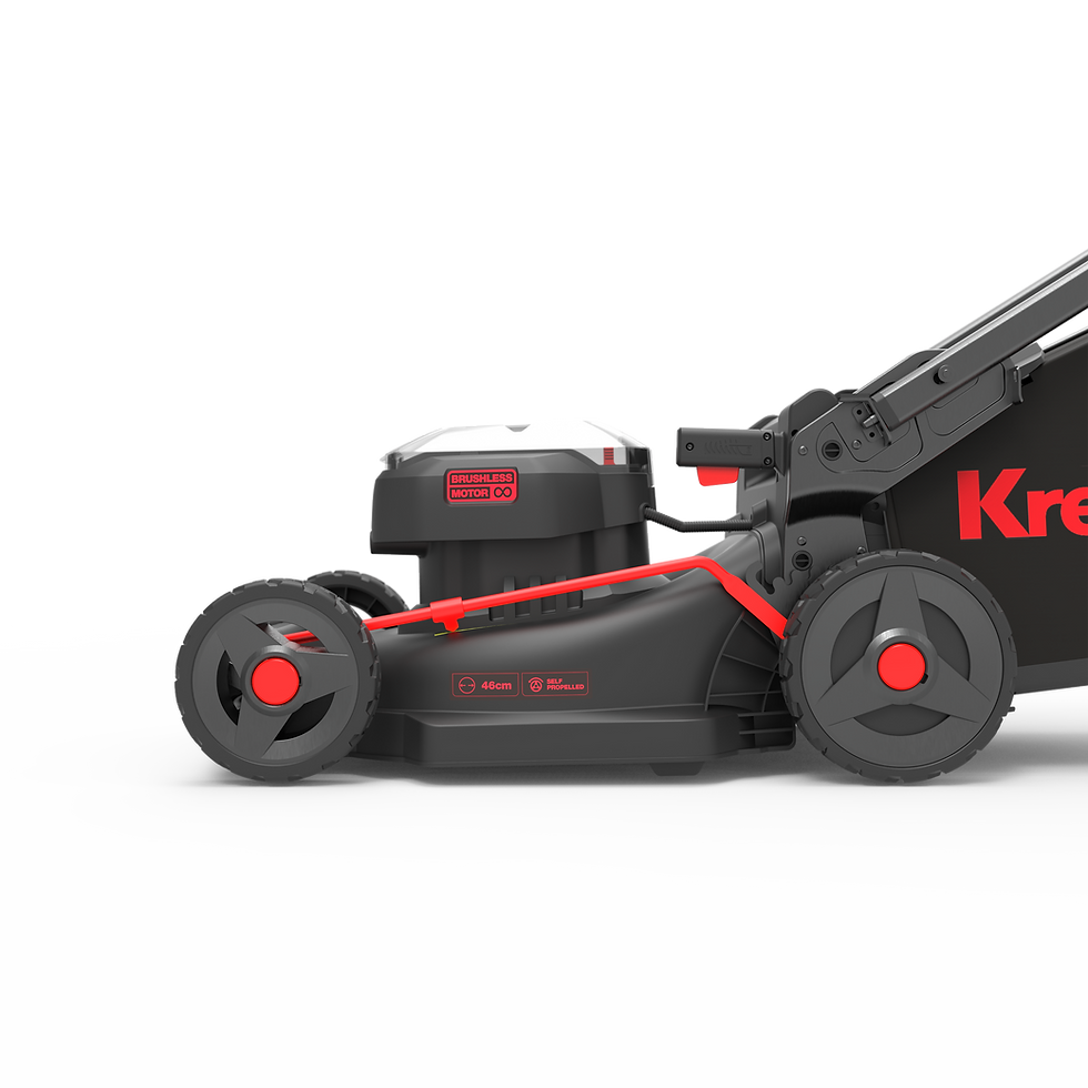 Thumbnail: Kress 60 V 46 cm cordless brushless self-propelled lawn mower — tool only KG757E
