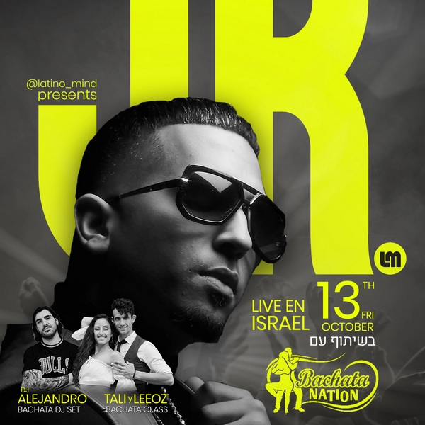 Jr. LIVE BACHATA SHOW en ISRAEL!