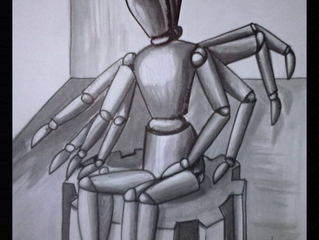 Múltiple, dibujo a tinta, 22 x 16