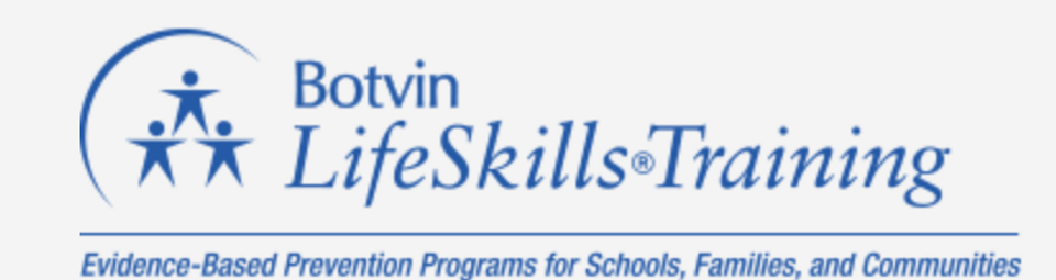 Blue text on a white background that reads "Botvin Life Skills Training"
