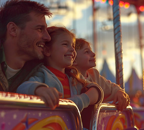 le-pere-et-les-enfants-profitent-d-une-foire.jpg