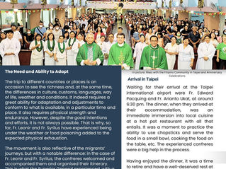 SFCP Bulletin: TAIWAN CANONICAL VISITATION (No. 5/2025)