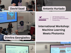 UK Multidisciplinary Centre for Neuromorphic Computing at the Workshop "Machine Learning Meets Photonics" at Aston Institute of Photonic Technologies