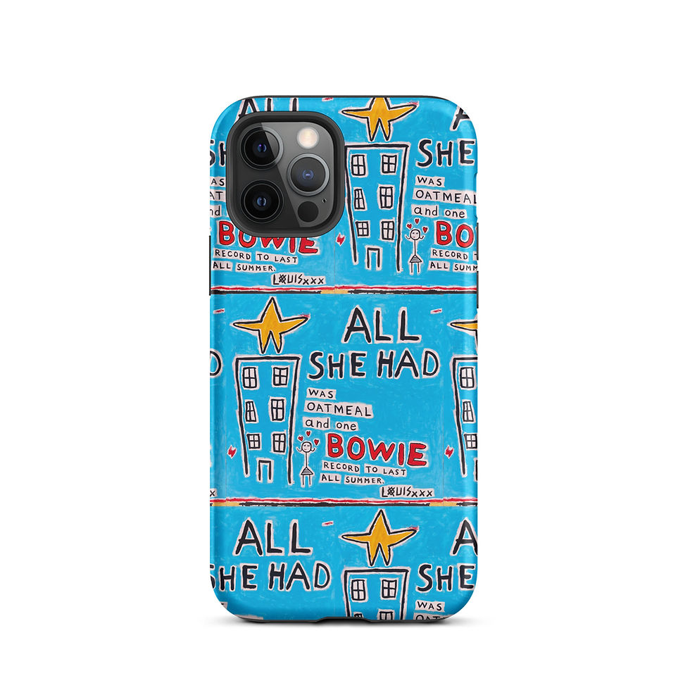 Thumbnail: Bowie vs. Oatmeal - Phone Case