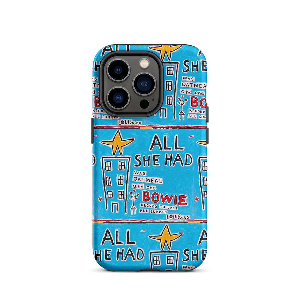 Thumbnail: Bowie vs. Oatmeal - Phone Case