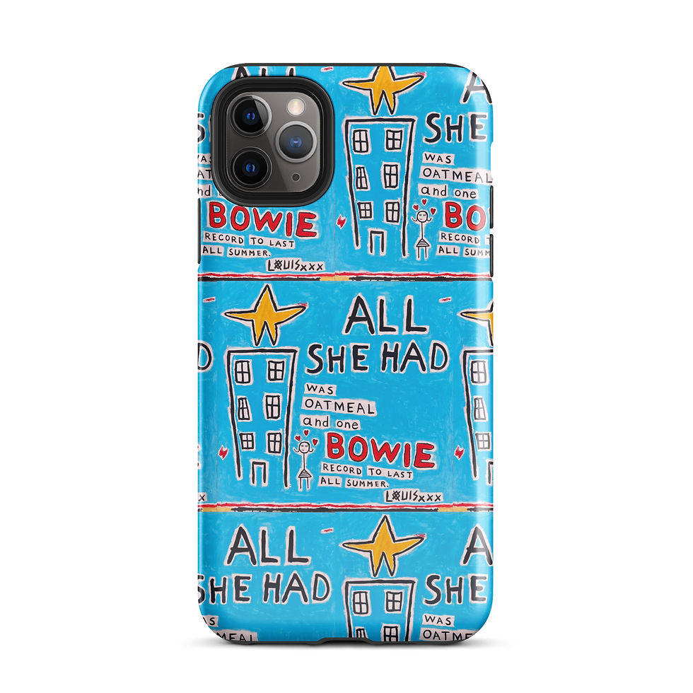 Thumbnail: Bowie vs. Oatmeal - Phone Case