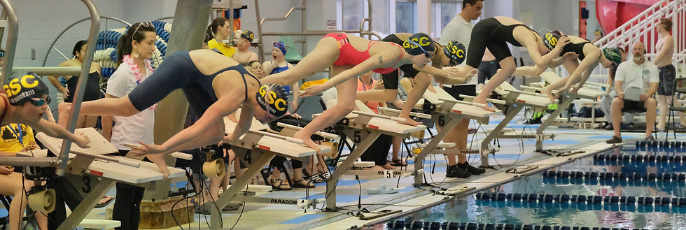 Glacier Swim Club's Matisse Suarez, Grace Propsom, Molly Woodruff, Coleen Chuidian, Anabelle Sullivan and Haines Dolphin Swim Team's Hazel Wray start the girls 11-12 age group 100-yard butterfly finals during the 2026 Savannah Cayce Southeast Championships at Juneau's Dimond Park Aquatic Center on Sunday, April 12. (Klas Stolpe / Juneau Independent)