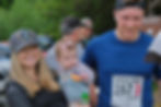Supreme Commando Elite Unit Squad Alpha's Kseniia Davis, daughter Reagan, and husband Geoff Davis at the finish of the Seacoast Relay on Saturday, June 13, 2026. (Klas Stolpe / Juneau Independent)