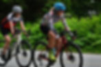 Janice Sheufelt and Jamie Bursell ride in the Juneau Freewheelers Bicycle Club's Auke Rec Circuit Race on Saturday, July 11, 2026. (Klas Stolpe / Juneau Independent)