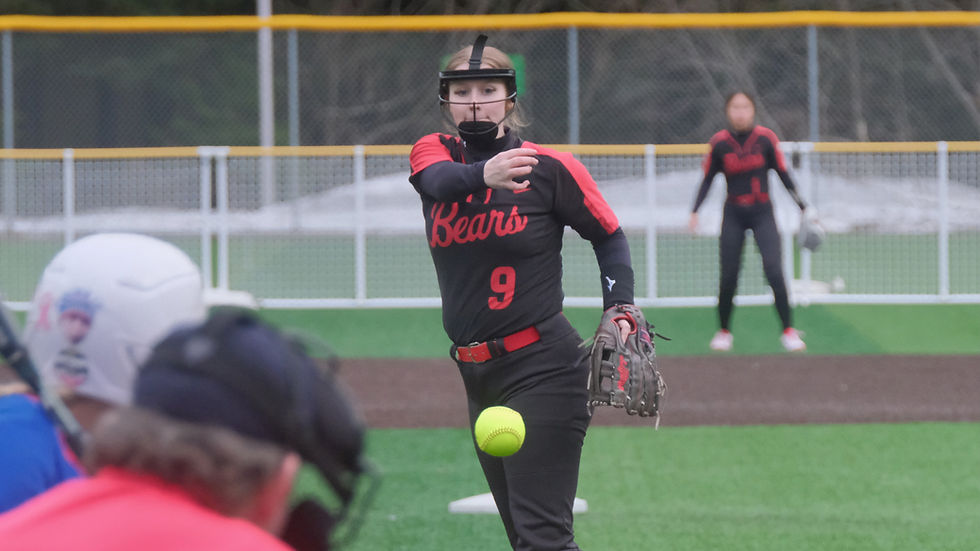 Crimson Bears softball team splits at Sitka