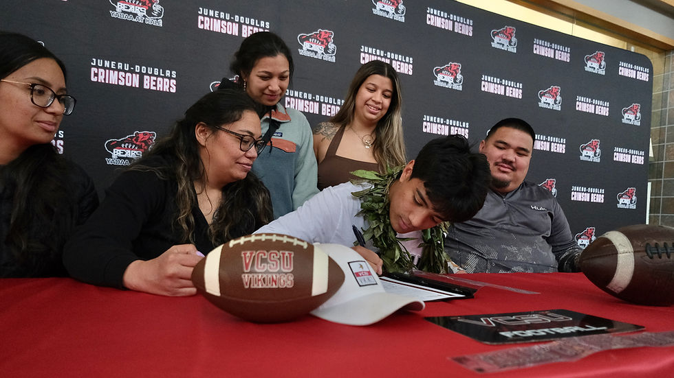 Standout Crimson Bears athlete Noah Ault signs to college football
