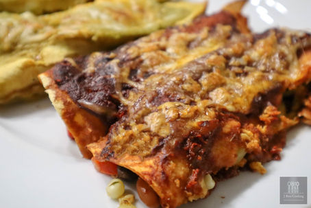 Vegetable Enchiladas with Homemade Sauce